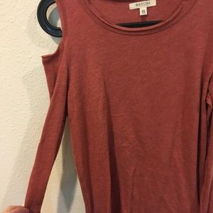Nation LTD Tops - Nation LTD long sleeve shoulder cut out tee Nation LTD Tops - Nation LTD long sleeve shoulder cut out tee